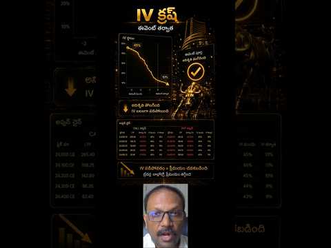 🤯 Option సరైన Directionలో వెళ్లినా Loss ఎందుకు? IV Crush అసలు ఇదే! Module 5 | Video 5 #shorts